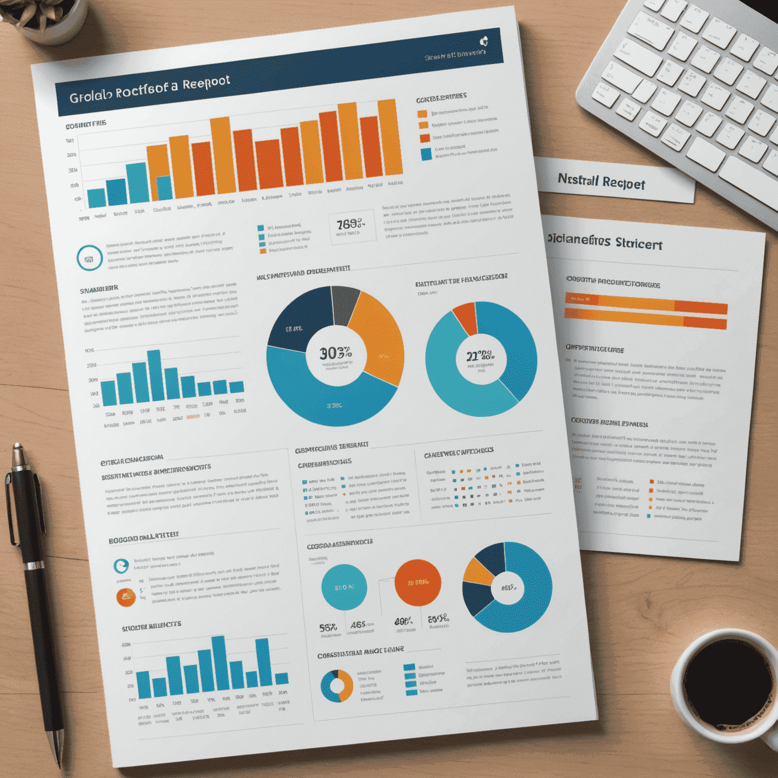 Beispiel eines Wirkungsberichts von candarted_com, der Grafiken, Statistiken und Erfolgsgeschichten zeigt